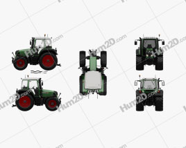 Fendt 412 Vario TMS 2016 Traktor clipart