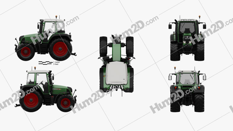 Fendt 412 Vario TMS 2016 Traktor clipart