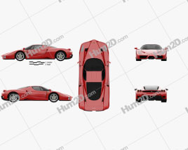 Ferrari Enzo 2002 car clipart