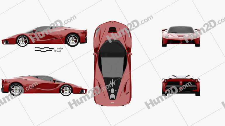 Ferrari F70 LaFerrari 2014 car clipart