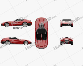 Ferrari F12 TRS 2014 car clipart