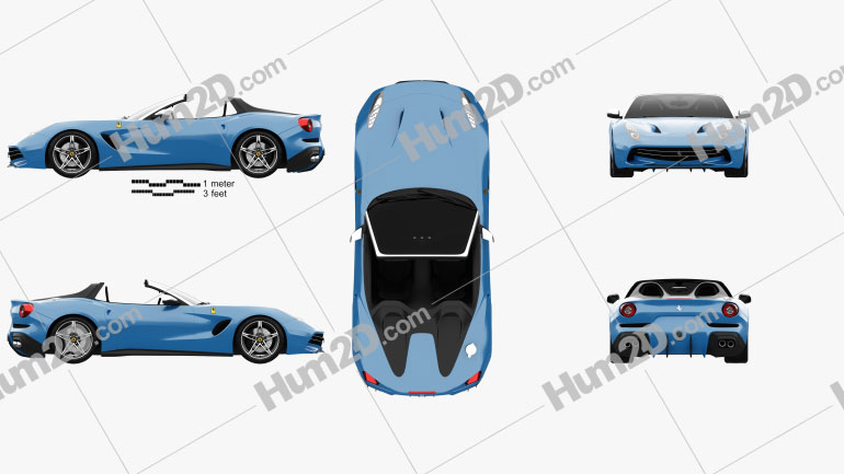 Ferrari F60 America 2015 car clipart