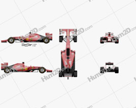 Ferrari F14 T 2014 car clipart
