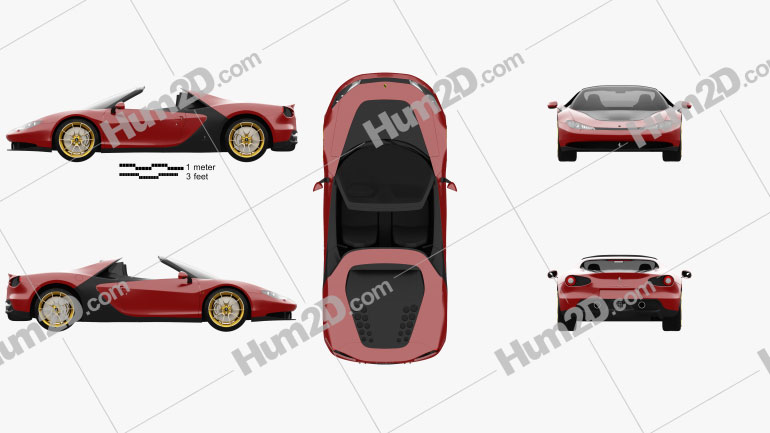 Ferrari Sergio 2014 car clipart