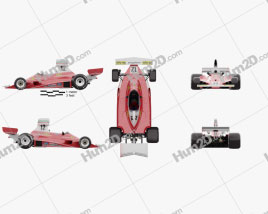 Ferrari 312 T 1975 car clipart