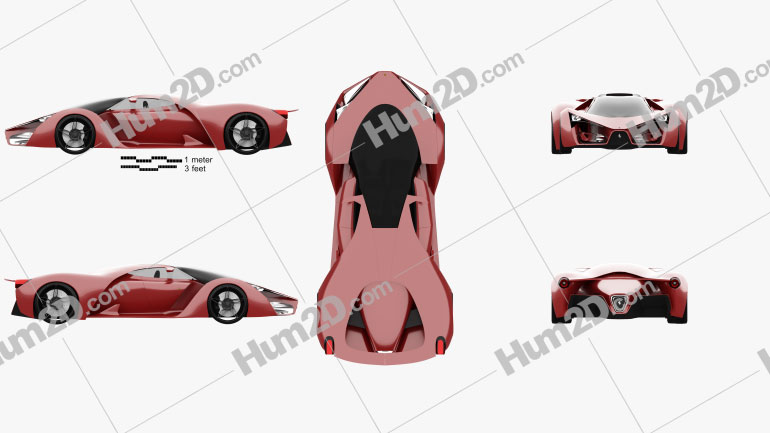 Ferrari F80 2016 Clipart Image