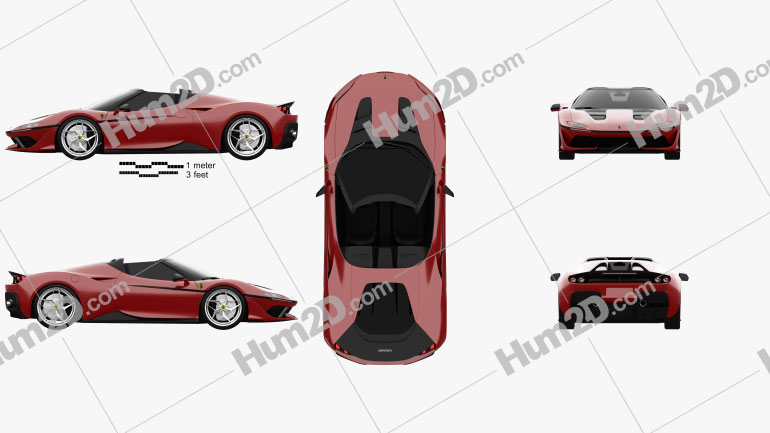 Ferrari J50 2016 car clipart
