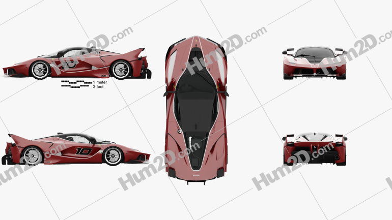 Ferrari FXX K com interior HQ 2015 car clipart