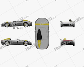 Ferrari Monza SP1 2018 car clipart