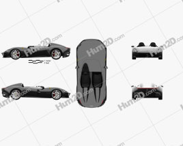 Ferrari Monza SP2 2018 car clipart