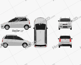 Fiat Idea 2012 car clipart