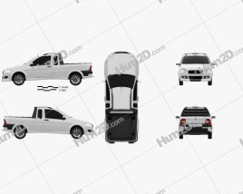 Fiat Strada Crew Cab Sporting 2012 car clipart