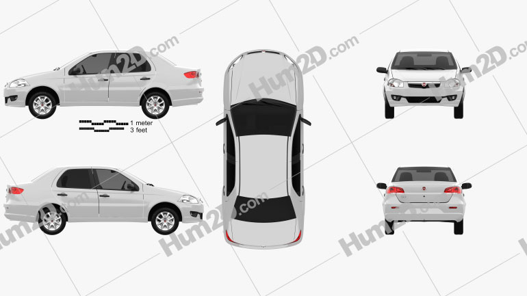 Fiat Siena 2009 PNG Clipart