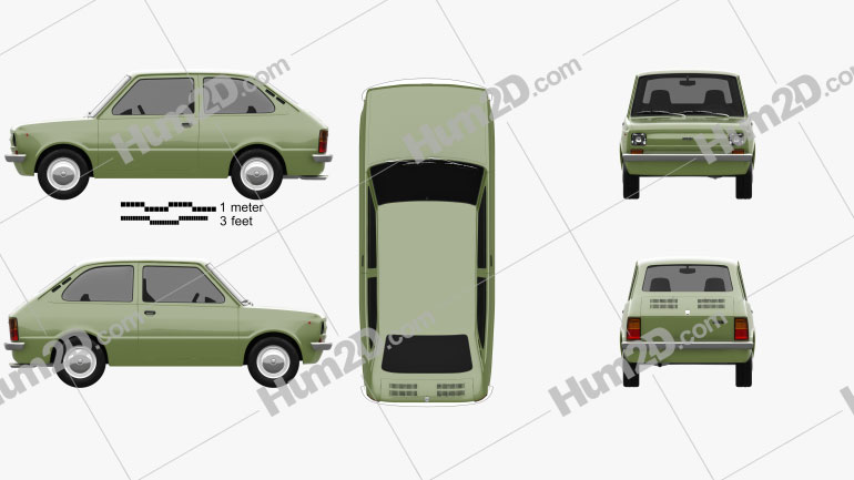 Fiat 133 1977 Blueprint
