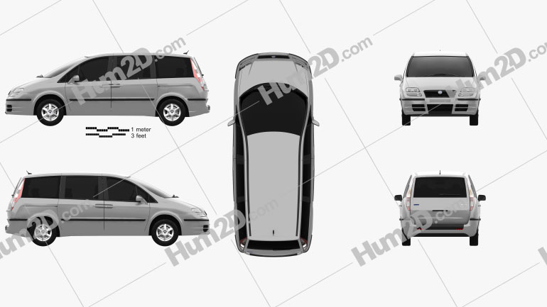 Fiat Ulysse 2002 clipart