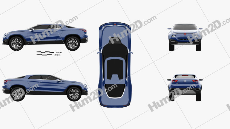 Fiat FCC4 2014 car clipart