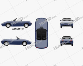 Fiat Barchetta 1995 car clipart