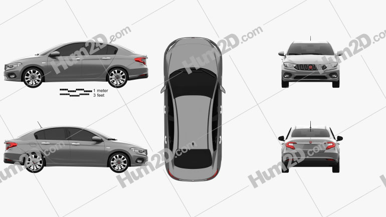 Fiat Aegea 2016 car clipart