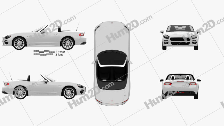 Fiat 124 Spider 2017 PNG Clipart