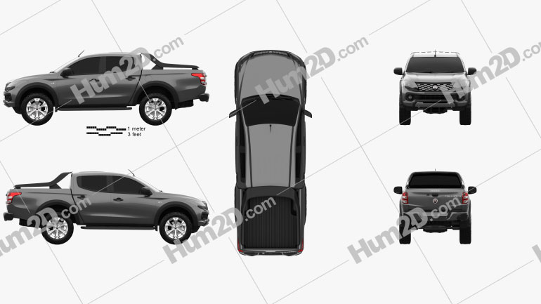 Fiat Fullback Concept 2016 car clipart