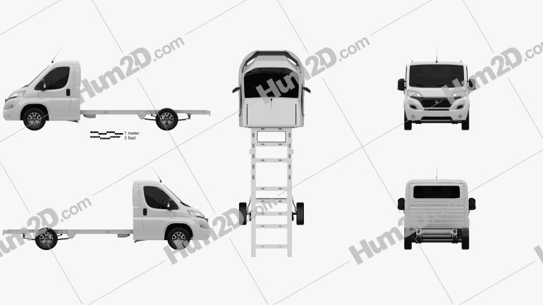 Fiat Ducato Single Cab Chassis L4 2014 PNG Clipart