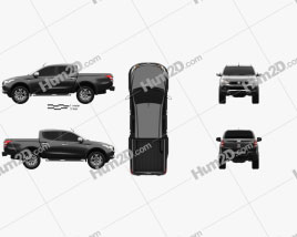 Fiat Fullback Double Cab 2016 car clipart