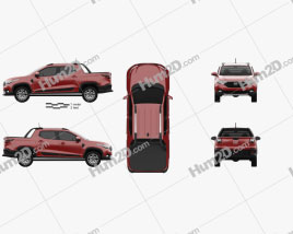 Fiat Strada CD Volcano 2020 car clipart
