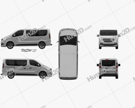 Fiat Talento Passenger Van 2018 clipart