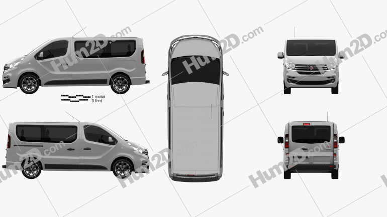 Fiat Talento Passenger Van 2018 Blueprint