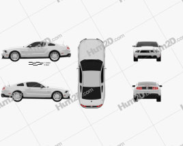 Ford Mustang Boss 302 2012 car clipart