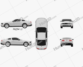 Ford Mustang GT 2012 car clipart