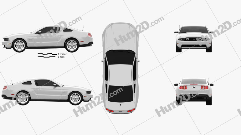 Ford Mustang GT 2012 car clipart