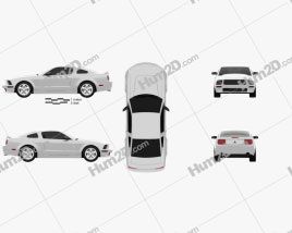 Ford Mustang Shelby GT-H 2006 car clipart