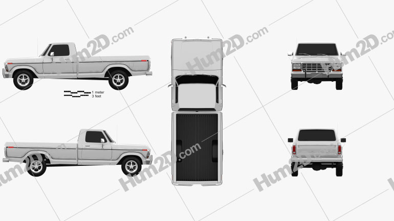 Ford F150 1978 car clipart
