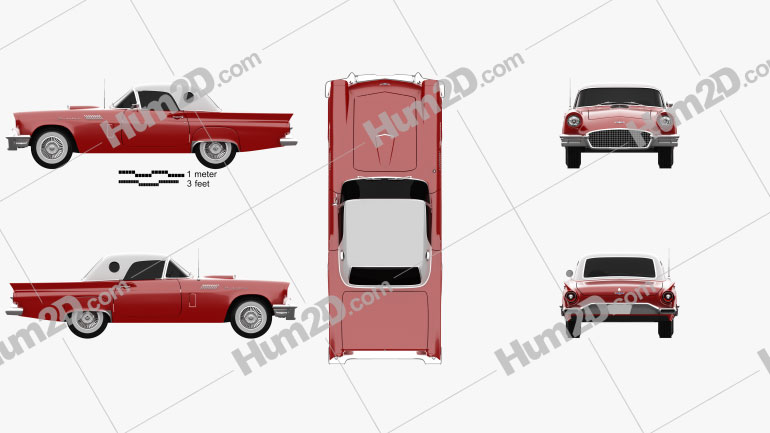 Ford Thunderbird 1957 PNG Clipart