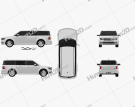 Ford Flex 2013 car clipart