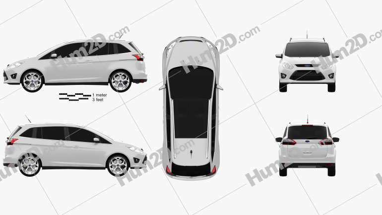 Ford Grand C-max 2011 PNG Clipart