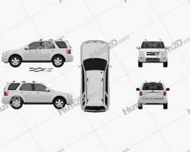 Ford Escape 2012 car clipart