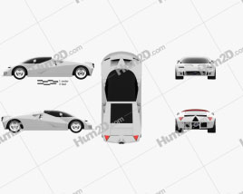 Ford GT90 1995 car clipart