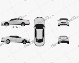 Ford Taurus SHO 2013 car clipart