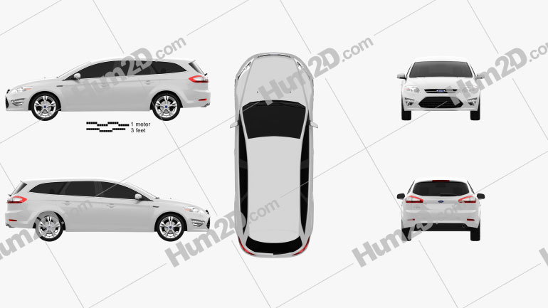 timer gebrek zeemijl Ford Mondeo wagon 2011 PNG Clipart and Blueprint - Download Vehicles Clip  Art Images