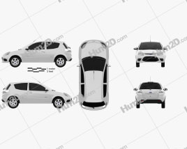 Ford Ka (Brazil) 2012 car clipart