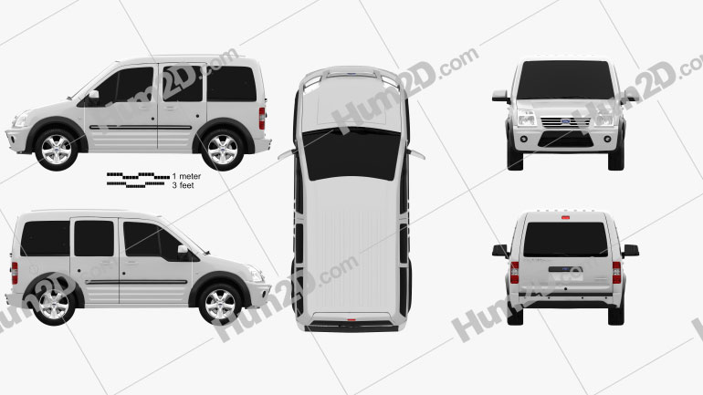 Ford Tourneo Connect LWB 2012 PNG Clipart