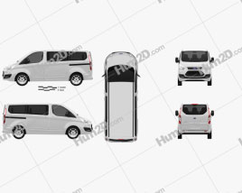 Ford Tourneo Custom SWB 2012 clipart