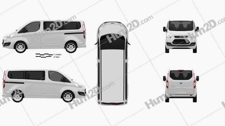 Ford Tourneo Custom SWB 2012 PNG Clipart