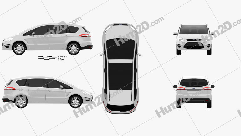 Ford S-Max 2012 PNG Clipart