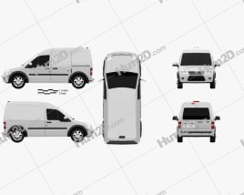 Ford Transit Connect LWB 2012 clipart
