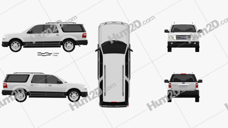 Ford Expedition 2012 Clipart Image
