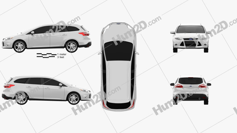 Ford Focus Wagon 2012 PNG Clipart