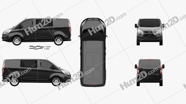 vector template ford transit 250